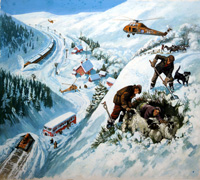 Winter Rescue art by 20th Century unidentified artist