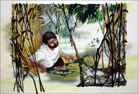 Escape Through the Swamp art by 20th Century artist
