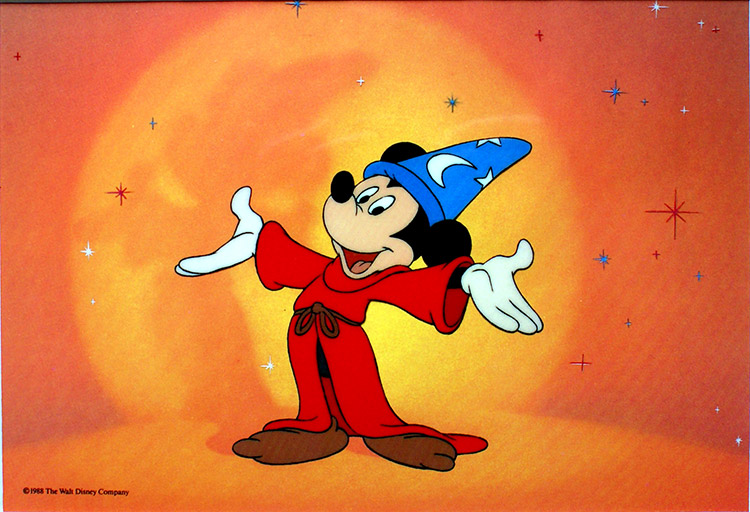 Mickey Mouse as the Sorcerer's Apprentice (Limited Edition Print) by Disney Studio at The Illustration Art Gallery