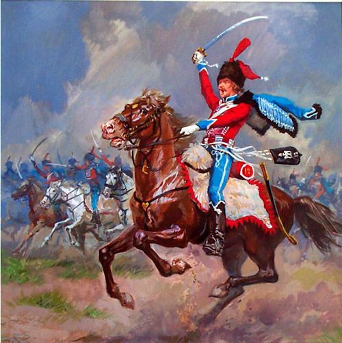 Hussar 12th Regiment (Original) by Luis Arcas Brauner at The Illustration Art Gallery
