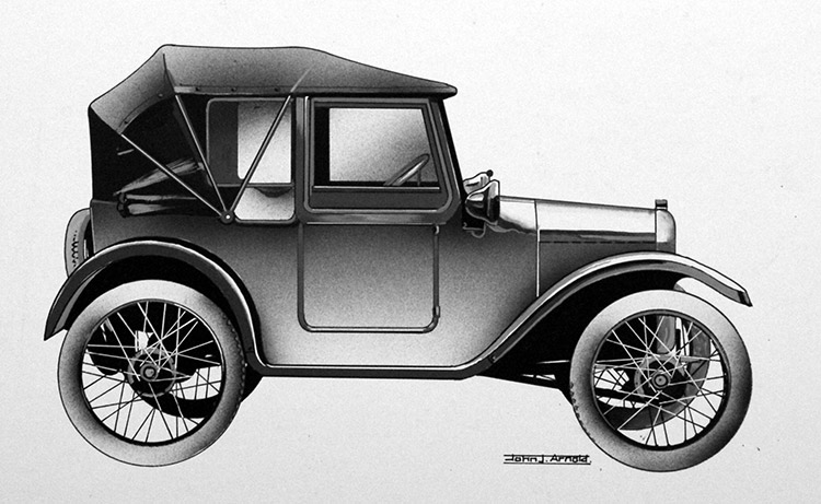 Model T Ford (Original) (Signed) by John J Arnold Art at The Illustration Art Gallery