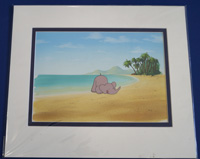 Babar The Elephant cell with hand painted background (Original)
