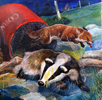 Badger and Fox (Original)