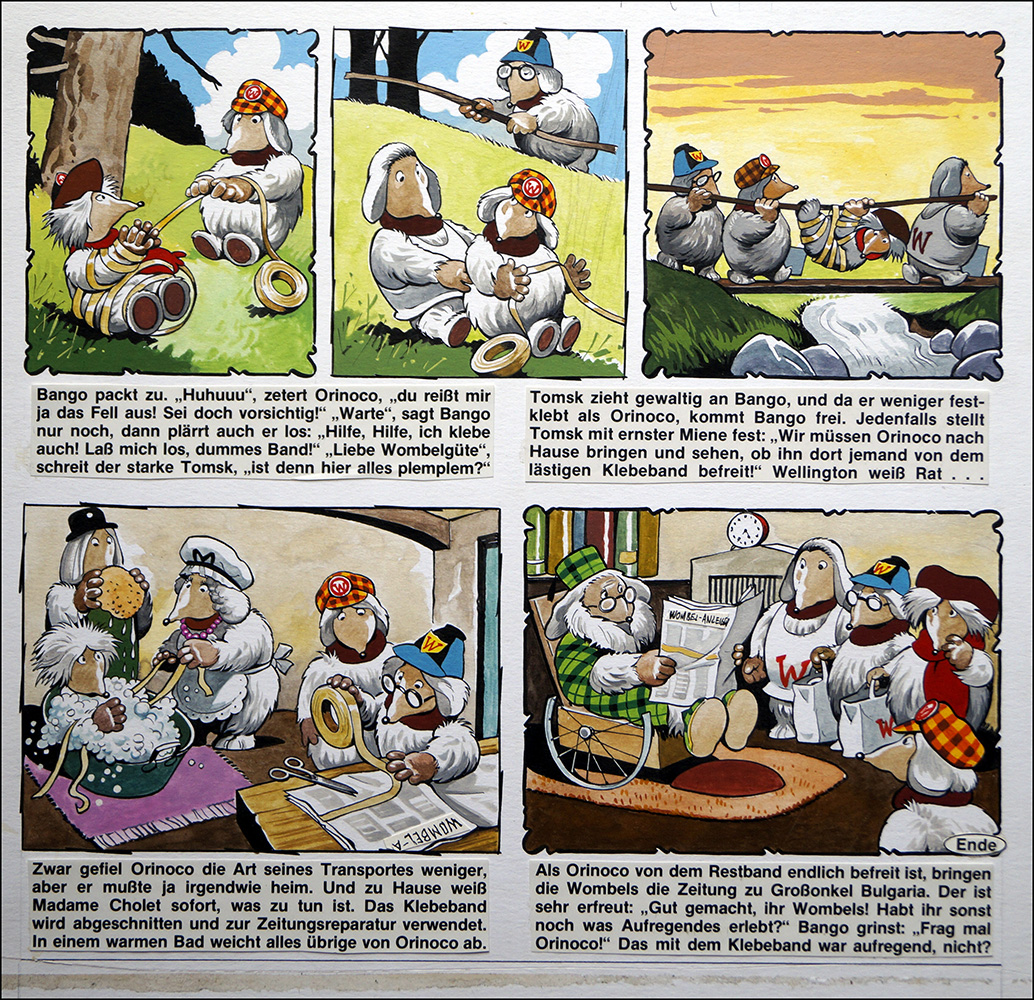 The Wombles - Sticky Situation (Original) art by The Wombles (Blasco) at The Illustration Art Gallery