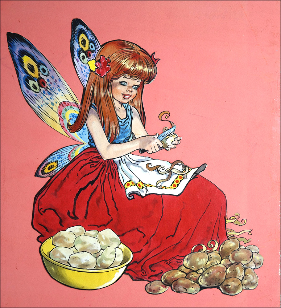 Fairy at Work (Original) art by Jesus Blasco Art at The Illustration Art Gallery