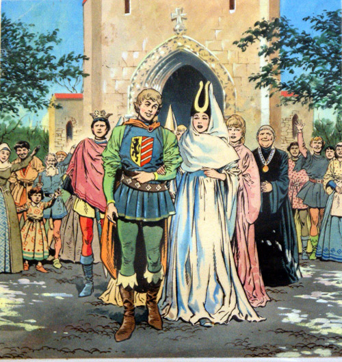 Fairytale Marriage (Original) by Sleeping Beauty (Blasco) Art at The Illustration Art Gallery