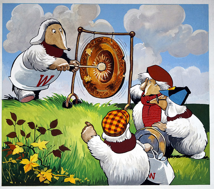 The Wombles: Gong Show (TWO pages) (Originals) by The Wombles (Blasco) at The Illustration Art Gallery