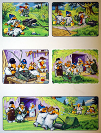 The Wombles: Lawnmower Trouble (TWO pages) (Originals)