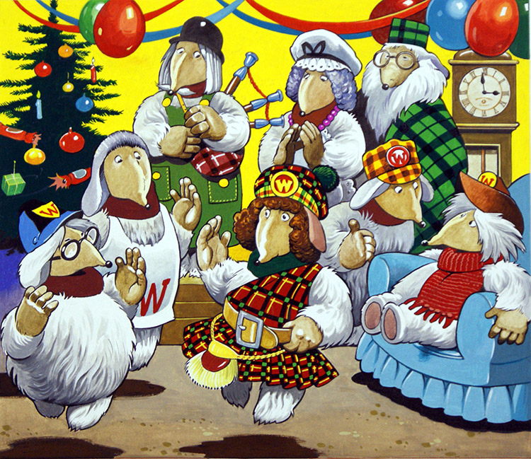 The Wombles: A Wombling Hogmanay (Original) by The Wombles (Blasco) at The Illustration Art Gallery
