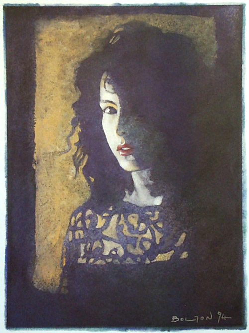 Blue (Limited Edition Print) (Signed) by John Bolton at The Illustration Art Gallery