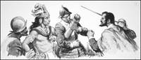 Pizarro and Atahualpa of the Inca (Original)