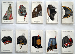 Full Set of 50 Cigarette Cards: Military Head Dress (1931)