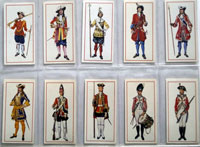 Full Set of 50 Cigarette Cards: Military Uniforms (1976)