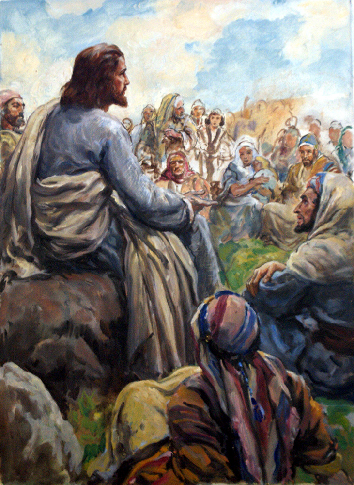 The Sermon on the Mount (Original) art by Henry Coller at The Illustration Art Gallery
