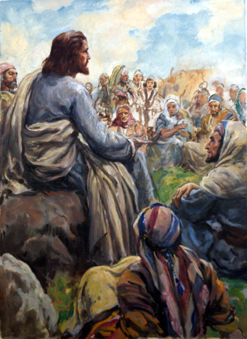 The Sermon on the Mount (Original) by Henry Coller at The Illustration Art Gallery
