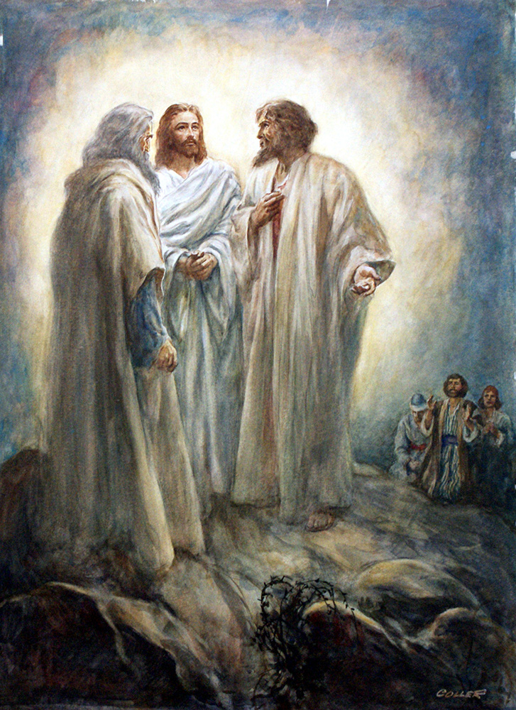 Jesus Talks to the Prophets (Original) (Signed) art by Henry Coller at The Illustration Art Gallery