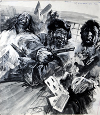 Blackbeard Takes Action art by Graham Coton