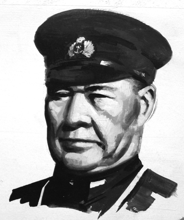 Commander Osami Nagumo (Original) by Other Military Art (Coton) at The Illustration Art Gallery