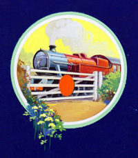 LMS Locomotive Steams Over The Crossing (Original)
