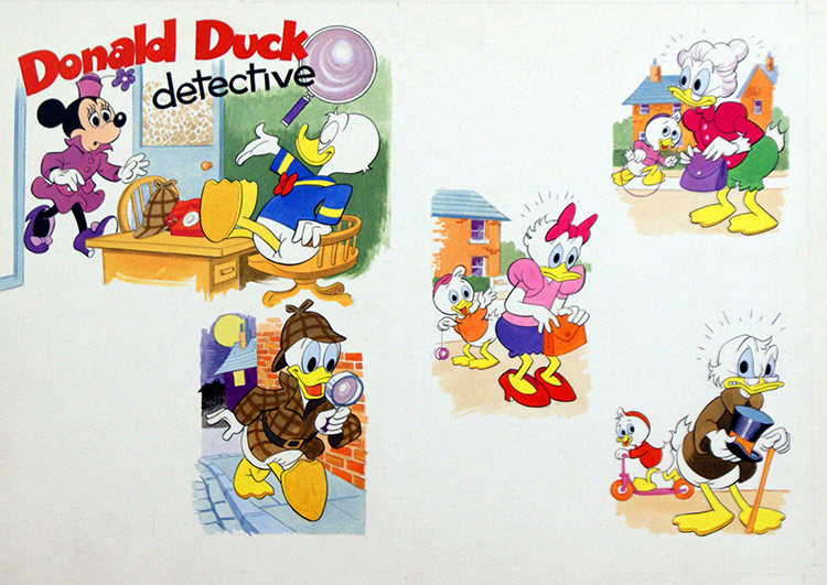 Donald Duck Detective (Original) by Disney Studio at The Illustration Art Gallery