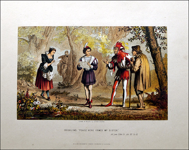 Scenes from Shakespeare - As You Like It (Print) by Robert Dudley Art at The Illustration Art Gallery