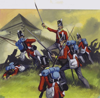 Red Coats Unsuccessful Siege Fort art by Ron Embleton