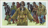 Native American Dance art by Ron Embleton