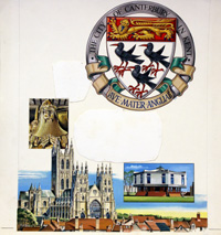 Canterbury Coat of Arms (Original) (Signed)