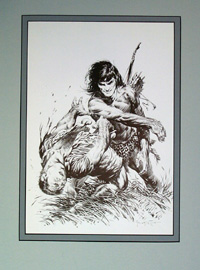 Edgar Rice Burroughs 6 Terrific Blow (Limited Edition Print)