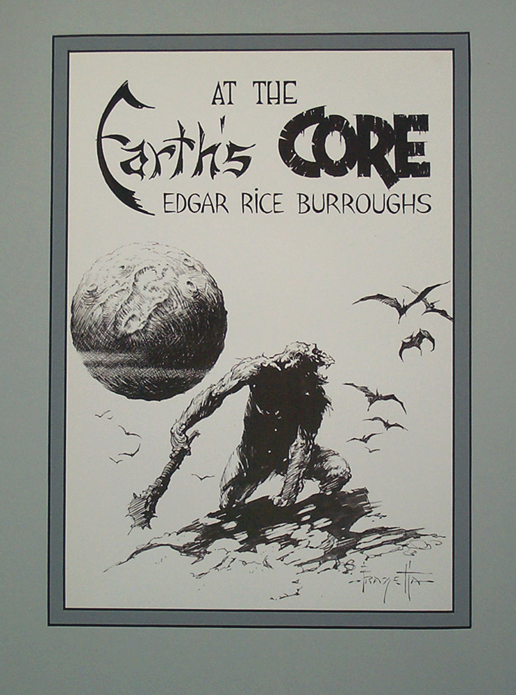 Edgar Rice Burroughs 8 Earth's Core (Limited Edition Print) art by Frank Frazetta Art at The Illustration Art Gallery