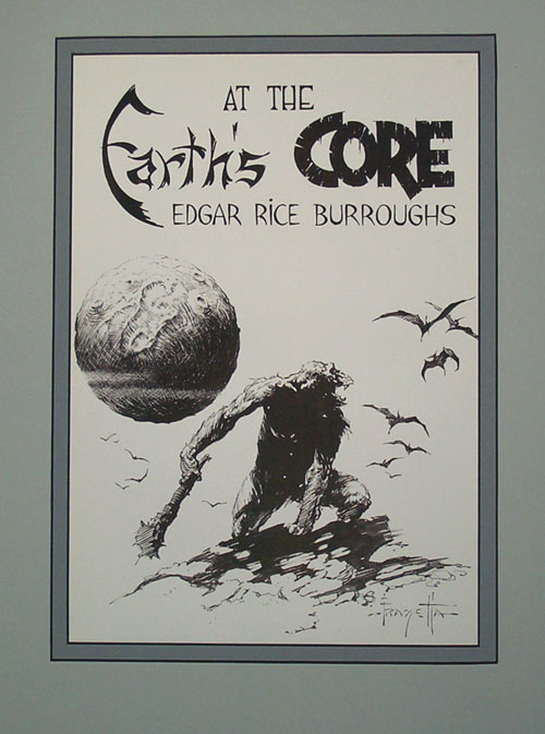 Edgar Rice Burroughs 8 Earth's Core (Limited Edition Print) by Frank Frazetta Art at The Illustration Art Gallery