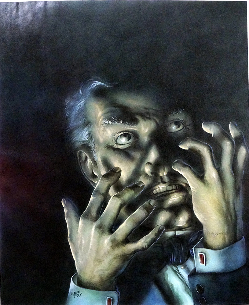 The Hands of Orlac book cover (Original) (Signed) art by Cover Art (Oliver Frey) at The Illustration Art Gallery