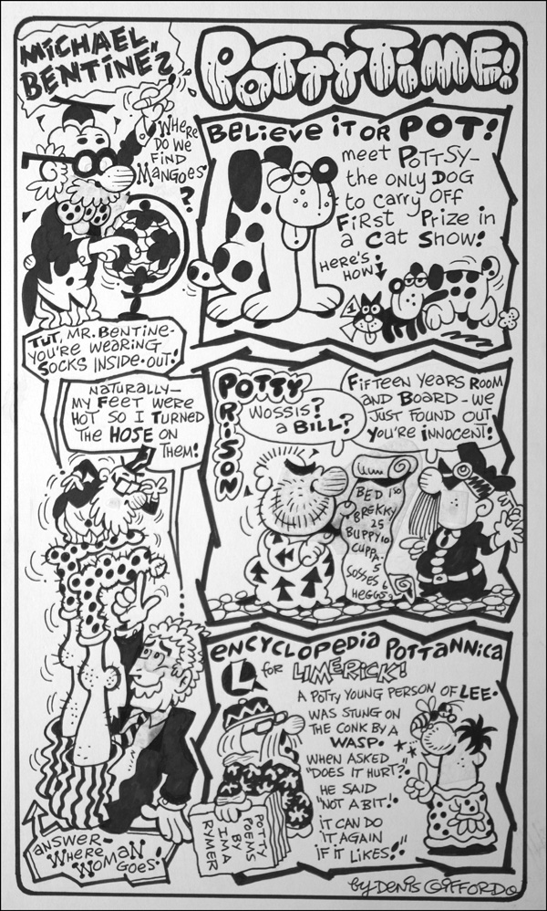 Michael Bentine's Potty Time: Spotty Potty (Original) (Signed) by Denis Gifford Art at The Illustration Art Gallery