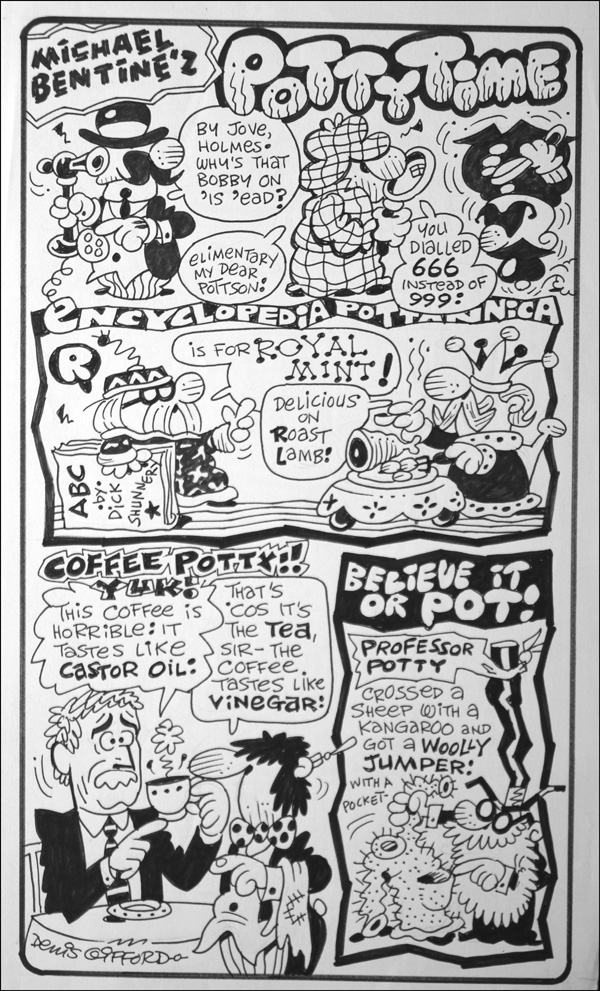 Michael Bentine's Potty Time: Nok Nok (Original) (Signed) by Denis Gifford at The Illustration Art Gallery