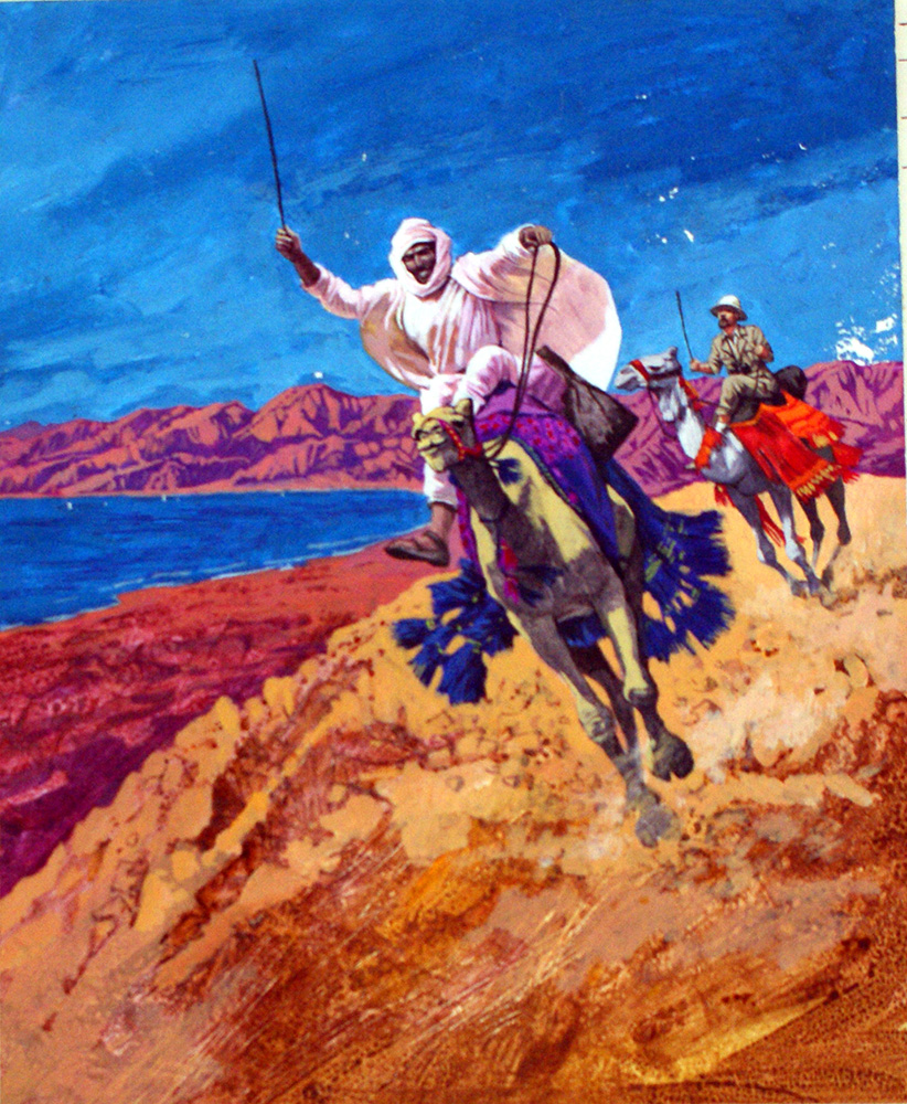 Camel Race (Original) art by Harry Green Art at The Illustration Art Gallery