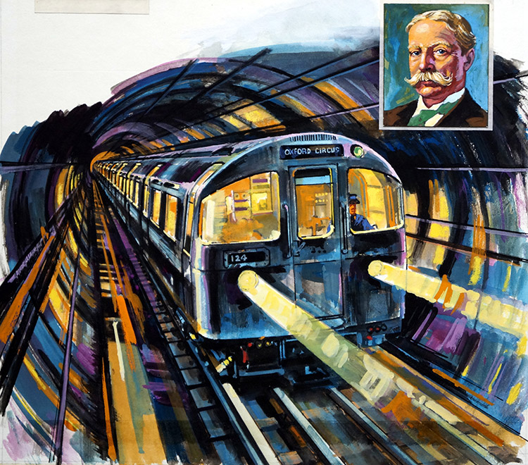 The Victoria Line - London Underground (Original) by Harry Green Art at The Illustration Art Gallery