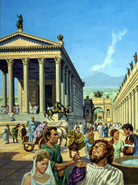 Pompeii art by Harry Green