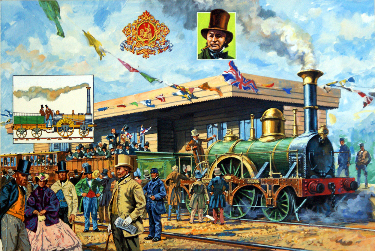Rail Fever (Original) art by Harry Green Art at The Illustration Art Gallery