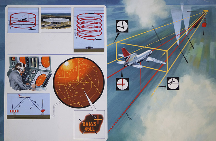 Air Traffic Control (Original) by Air (Wilf Hardy) at The Illustration Art Gallery