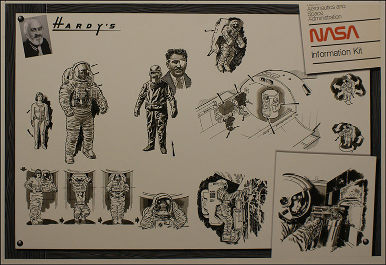 NASA Information Kit (Original) by Space (Wilf Hardy) at The Illustration Art Gallery