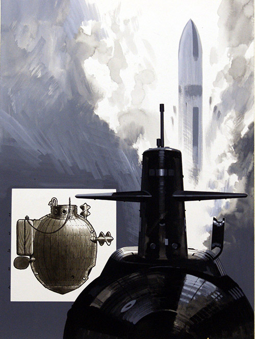 The First Submariners (Original) (Signed) by Sea (Wilf Hardy) at The Illustration Art Gallery