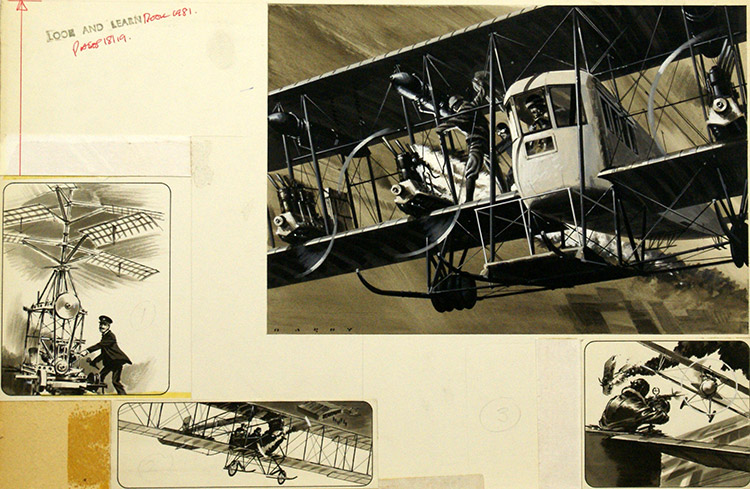Igor Ivanovitch Sikorsky 'Mr Helicopter' (Original) (Signed) by Air (Wilf Hardy) at The Illustration Art Gallery
