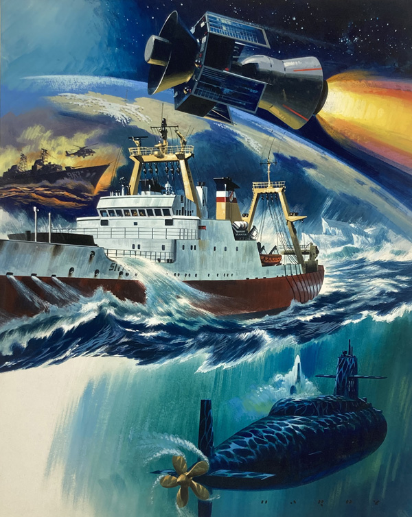 From Space to the Hidden Depths (Original) (Signed) by Wilf Hardy Art at The Illustration Art Gallery