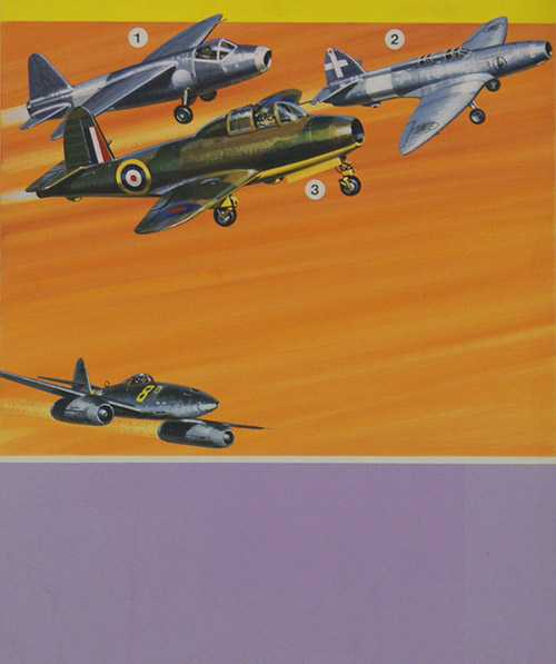 Early jet-powered aircraft (Original) by Air (Wilf Hardy) at The Illustration Art Gallery