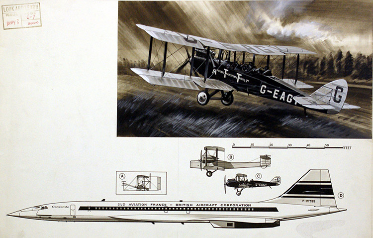 Concorde - Wings Over The World (Original) (Signed) by Air (Wilf Hardy) at The Illustration Art Gallery