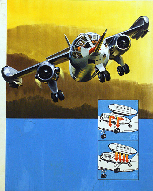 Dornier Do-31 VTOL (Original) by Air (Wilf Hardy) at The Illustration Art Gallery