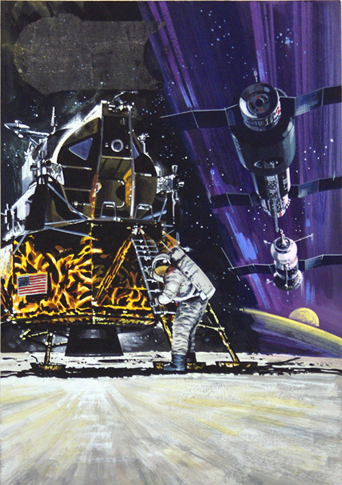 Firsts in Space Exploration (Original) (Signed) by Space (Wilf Hardy) at The Illustration Art Gallery