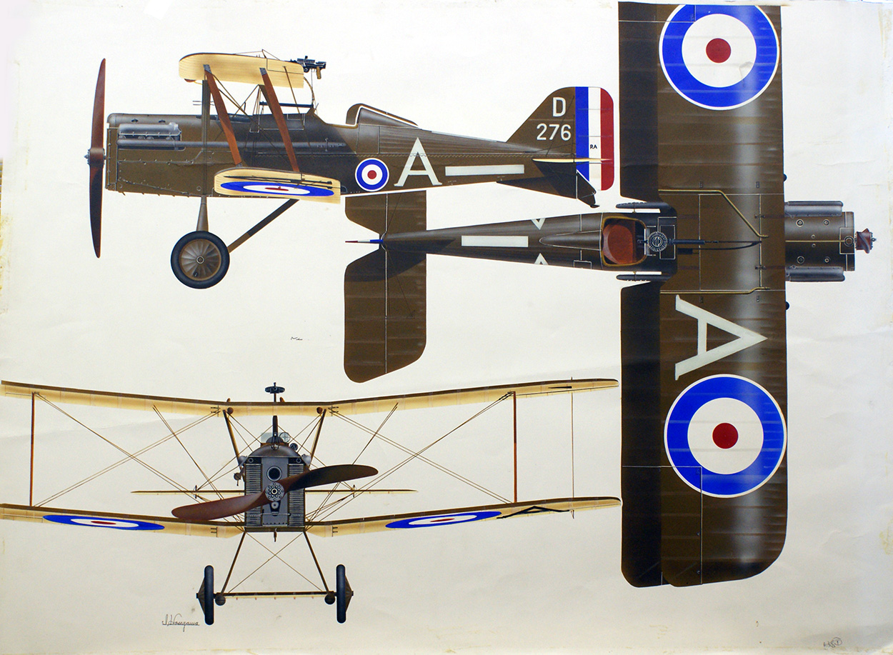 S.E.5a of the Royal Air Force (Original) (Signed) art by Hasegawa at The Illustration Art Gallery