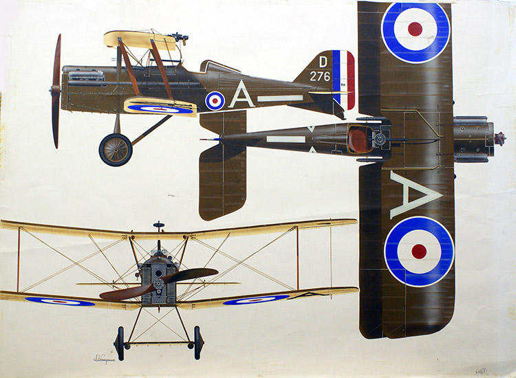 S.E.5a of the Royal Air Force (Original) (Signed) by Hasegawa at The Illustration Art Gallery