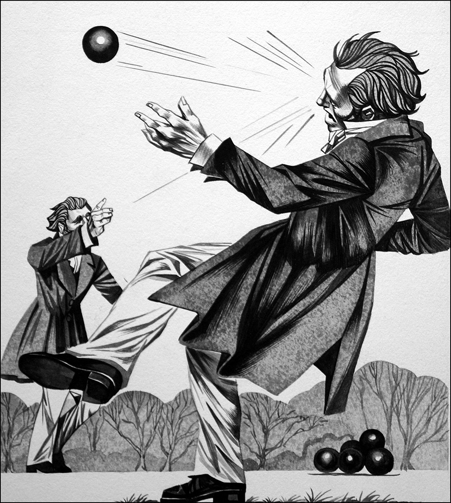 Strange Duels (Original) art by Richard Hook Art at The Illustration Art Gallery
